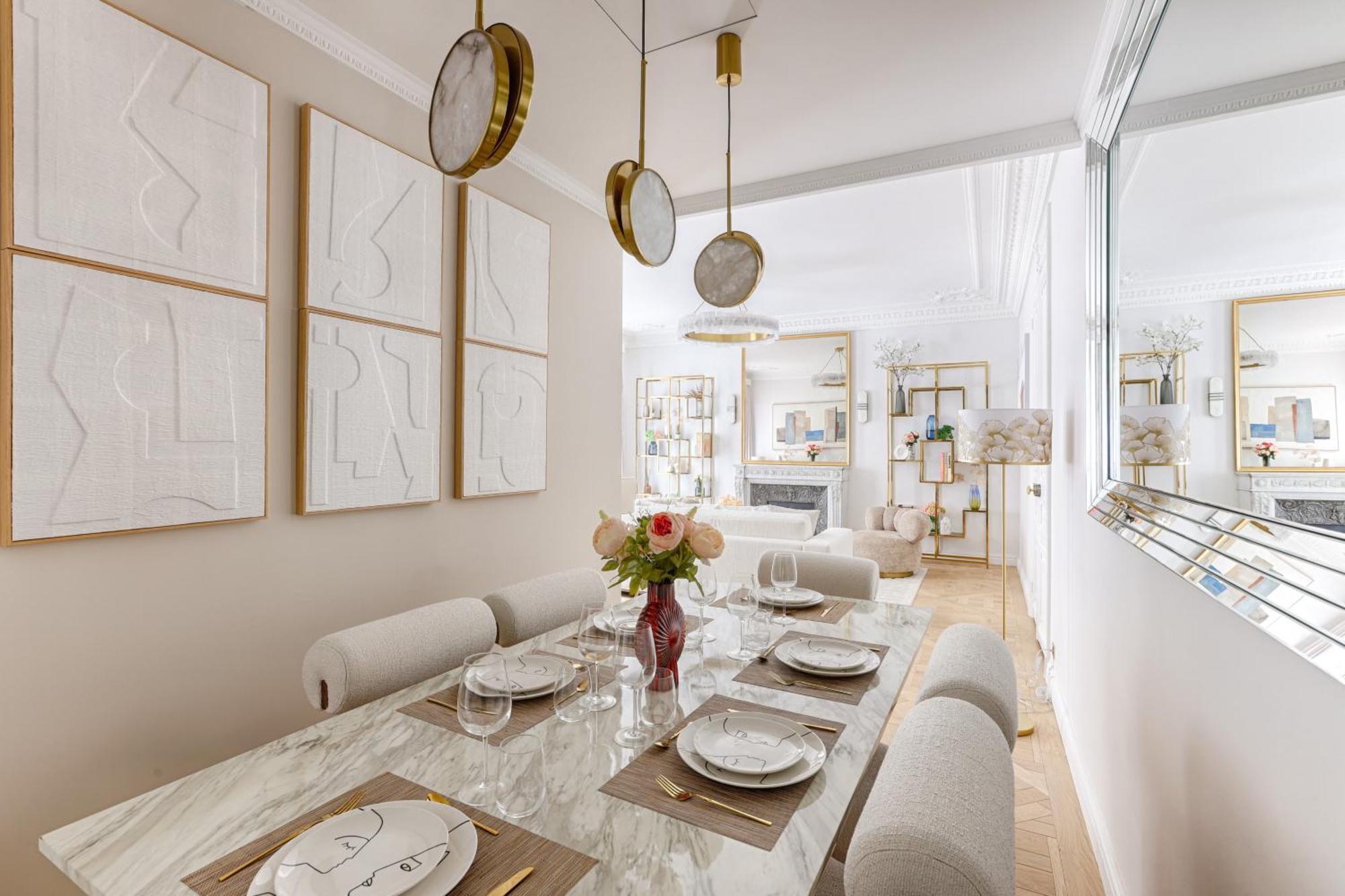 פריז Elegant Luxury Apartment For 6 On Champs-Elysees מראה חיצוני תמונה